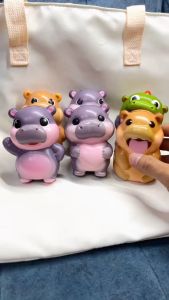 มาใหม่ตุ๊กตารูปฮิปโป ติดคอนโซนรถ ติดภายในห้องพัก มีกาวให้สินค้าพร้อมส่งที่ไทย