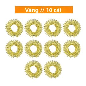 Thép Không Gỉ Nhẫn Massage Ngón Tay Bấm Huyệt Tay Dụng Cụ Chăm Sóc Sức Khỏe Để Cải Thiện Lưu Thông Máu Căng Thẳng & Giảm Đau Bạc/Vàng