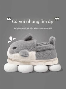 Dép Bông Dày Mùa Đông Cho Nam Giày Chống Trơn Trượt Và Khử Mùi Tính Năng Trong Nhà Sử Dụng Tại Nhà Có Thể Mặc Ngoài Trời