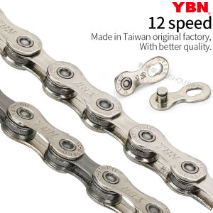 YBN Bike Chain 12 Speed Road Mountain Folding Bicycle Compatible with DA Shimano UT Sram Variable Speed Chain with Magic Link