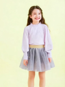 [MOD KIDS] ชุดบาเล็ตสำหรับผู้หญิง 3-10 ปีชุดเต้นเด็กสว่างสไตล์น่ารักชุดสั้นสำหรับเด็กสาว