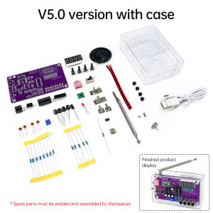 RDA5807S FM Radio DIY Kit 87-108MHz Electronic Assembly Parts Digital Tube Auto Power-off Memory Low Noise Radio DIY Module