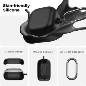 With Hook Earphone Case for Samsung Galaxy Buds 4 Pro Buds4 Wireless Charging Silicone Headphone Cover 2026 New