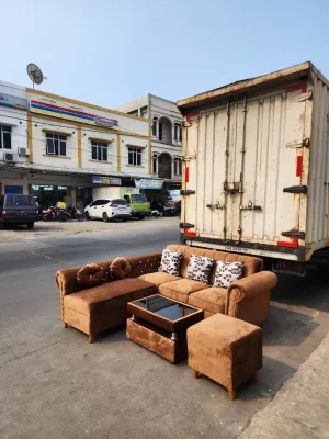 SOFA L KANCING RETRO +PUK