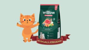 1kg Willow HYPOALLERGENIC CAT Food All Life stages Yellowfin tuna and Salmon flavor Vacuum Sealed - Willow