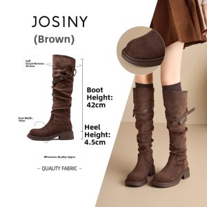 Josiny | Padded Thick Sole Knight Boots