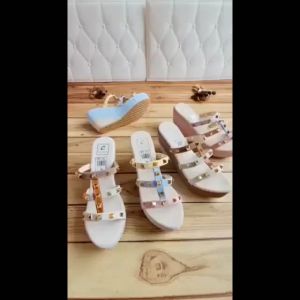 Sandal Wedges Wanita-Tali Premium Terbaru - BAY.ID