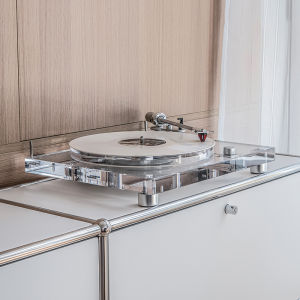 Jilai P1 pro Transparent HiFi Professional Vinyl Record Player MM Moving Magnet Phono Head High Aesthetic Value Black Vinyl