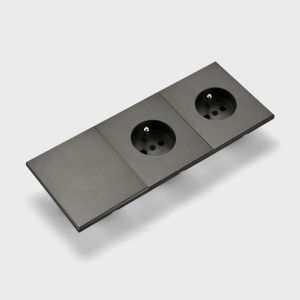 Skin Sensation France Wall Socket Embedded Integrated Panel Rocker Switch Button Light Switch Power Sockets Skin Feel Paint Home
