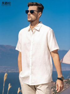 Enjeolon | Loose Fit Breathable Mens Summer Shirt