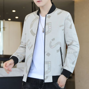 Mens Fashionable Thickened Fleece Casual Jacket Spring Autumn Winter Versatile Large Size Zipper Closure Long Sleeve Coat