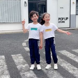 (2-11years) Kids Jogger Pants kids tracksuit Antimosquito Long Pants Cotton Treksuit