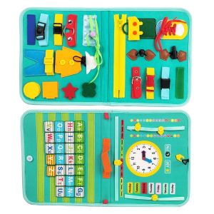 Kiddie Stuffs || Baby Busy Board Montessori Toy for Toddler Early Educational Sensory Development with Detachable Letters