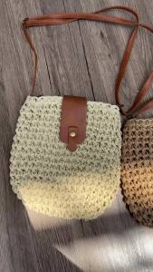 Summer Grass Woven Bag for Women Beach Crossbody Bag Designer Shoulder Bag Small Flap Purses and Handbags Woven Straw