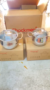 Nồi inox 12cm và 14cm nồi inox CHOCKMEN 1214cm nồi nhỏ inox nồi bé nồi ăn dặm nồi nấu cháo