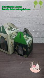 Box Tenteng Lebaran Muat 1/2/3/4 Toples 250/500gr Kue Kering Hampers - Idul Fitri - Per pcs