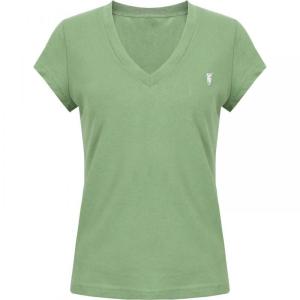 Green Summer Breathable Energetic V-Neck T-Shirt