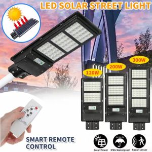 Đèn năng lượng mặt trời 120W 200W 300W không thấm nước Hạt đèn LED chất lượng cao đèn cảm biến tự động sáng