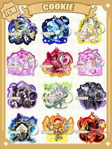 BILIBILI | Cookie Man Keychain Cookie Run 2D Acrylic Keychain 7cm Anime Game Merchandise Bag Decoration/Key Decoration