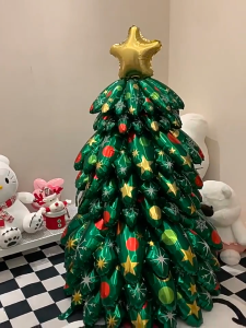 Christmas Santa Foil Balloons 2025 Christmas Banner Snowman Elk Balloons Party Decoration Xmas