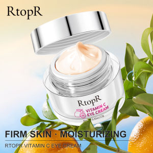 RtopR Vitamin C Eye Cream Remover Dark Circles Eyebags Against Puffiness Bags Anti Wrinkle Aging Lifting Moisturizing Eye care 12g