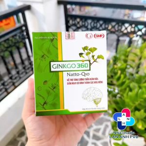 GINKGO 360 NATTO Q10 GINIC (100 viên) - Viên uống bổ não giúp cải thiện trí nhớ.