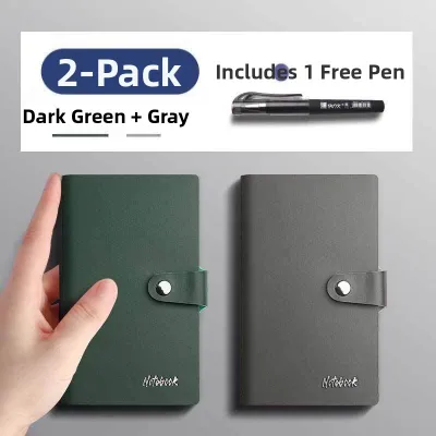 MENGJIN | Retro Simplistic Leather Pocket Notebook A7