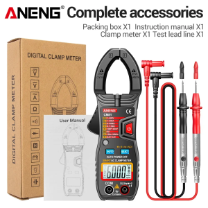 ANENG | 6000 Counts Clamp Meter Multimeter ANENG CM81 AC/DC Voltage Current Ammeter Voltmeter NCV Resistance Capacitor Electrician Tool