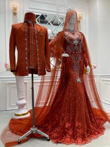 Sepasang gaun pengantin || gaun pengantin payet || gaun pengantin sepasang || gaun pengantin terlaris || kebaya pengantin ekor panjang || gaun pengantin ekor panjang || kebaya pengantin ekor