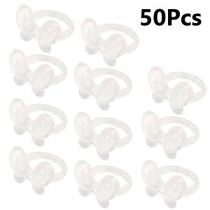 50/100/150Pcs Butterfly-Shaped Nail Gel Polish Display Rings French Tips Manicure Practice Tool Colorful Training Aid