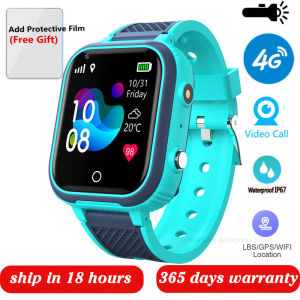 Kids 4G Smart Watch LT21 8GB GPS WIFI Video Call IP67 Waterproof Child Smartwatch Camera Monitor Tracker Location Phone Watch