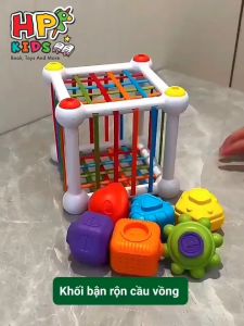 Khối bận rộn Busy Cube Robot - Giao dục sớm phương pháp Montessori hộp đan dây phát triển tư duy vận động tinh