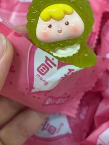 DIY Luminous Fruit Baby Girl Three-Dimensional Handmade Resin Desktop Micro Landscape Car Decoraive Hangings Hair Toys