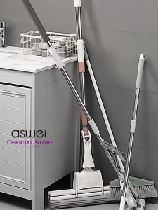ASWEI A59TBJ Holder Sapu Single Dengan Gantungan Bulat Kain Lap