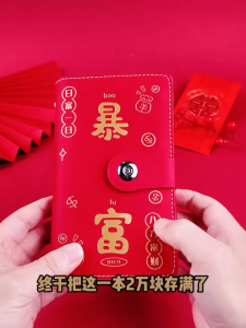 Get Rich A6 Budget Binder 100 Envelopes Money Savings Book Waterproof PU Organizer for Daily