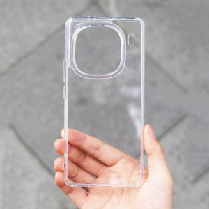 Luxurious Acrylic Ice Crystal Transparent Phone Case for Vivo iQOO12 pro iQOO13 X100s pro with Large Holes Soft Edges Anti-Fall