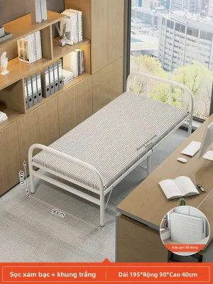 Giường Kim Loại Gấp Cho Người Lớn Dùng Để Ngủ Trưa 1m