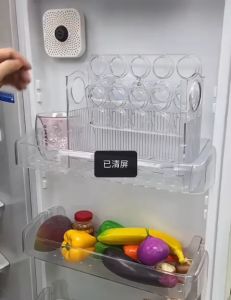 Auto Flip Egg Storage Rack 26cm(L) x10cm(W) x20cm(H) Fit Into Fridge Bekas Telur Egg Tray Egg Organizer🔥Flash Sales