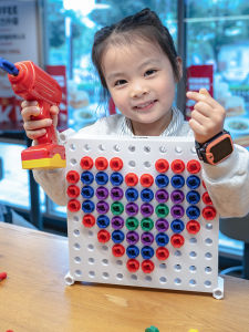 Fritzs Kids Screw Toy Electric Drill Rotating Hand Removal Assembly Knife Toolbox Educational Teaching Aids Suit