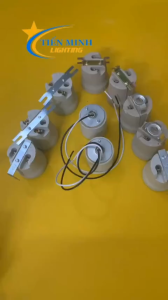 (COMBO 2 CÁI) Đui đèn E27 bằng sứ chịu nhiệt BAS A- BAS L- BAS C- BAS B đồng mạ niken đảm bảo chịu tải tốt