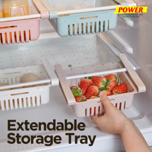 Extendable Storage Tray Telescopic Tray Fridge Table Organizer