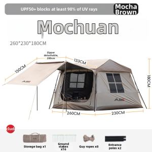 BSWOLF | 2-in-1 Roof Tent Tarp Easy Setup Camping Equipment