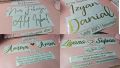 Stiker Kahwin Tunang untuk Cermin/Papan Kalis Air | Custom Wedding Welcome Board/Mirror Waterproof Vinyl Decal Sticker. 