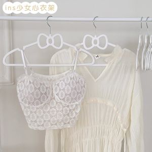 Cute Butterfly Knot Plastic Clothes Hanger No Trace Anti-Slip for Home Use in Wardrobe Or Coat Closet Storage Organizer