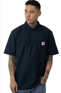 In Stock Carhartt K570 Classic Parka Polo Shirt Workwear with Pocket Parka Style Short Sleeve Ins Fashion