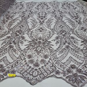 (COD) bahan kain tulle korea full payettt mewah/bakal untuk kebaya pengantin wanita/bahan gaun