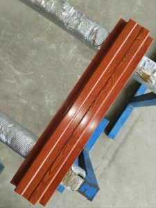 รั้ว ระแนง เมทัลชีท ลายไม้สักแดง 🌈หนา0.35มิล🔥ราคาส่งโรงงาน