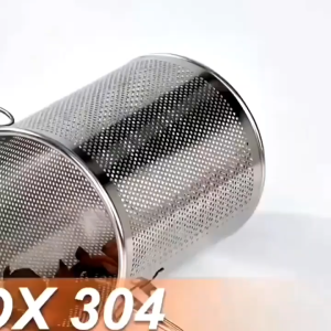 Lồng hầm xương INOX 304 giỏ ọc gia vị nồi phở lọc trà inox có nắp có móc treo tiện lợi