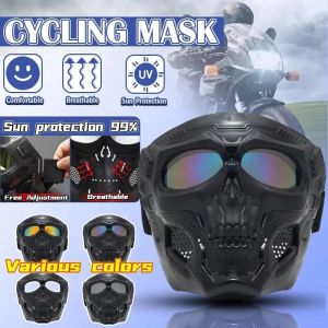 Windproof Cycling Mask Motorcycle Goggles Mask Riding Protective Gear Full Face Mask Skull Mask
