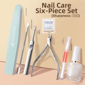 MONLEYTA | Nail Care Kit with Filing Strip Cuticle Clippers Pusher and Scissors